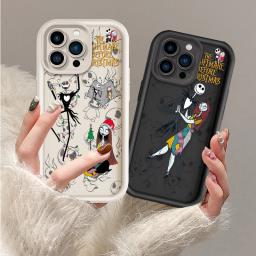 The Nightmare Before Christmas For Apple iPhone 15 14 13 12 11 Mini XS XR X 8 7 Pro Max Plus Pro Soft Eye Ladder Phone Case