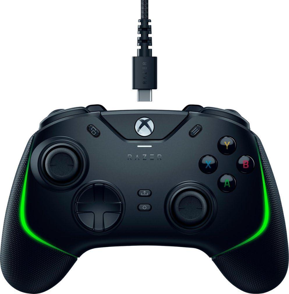 Razer Wolverine V2 Chroma Wired Gaming Pro Controller for Xbox Series X|S, Xbox One, PC: RGB Lighting - Remappable Buttons & Triggers - Mecha-Tactile Buttons & D-Pad - Trigger Stop-Switches - Black