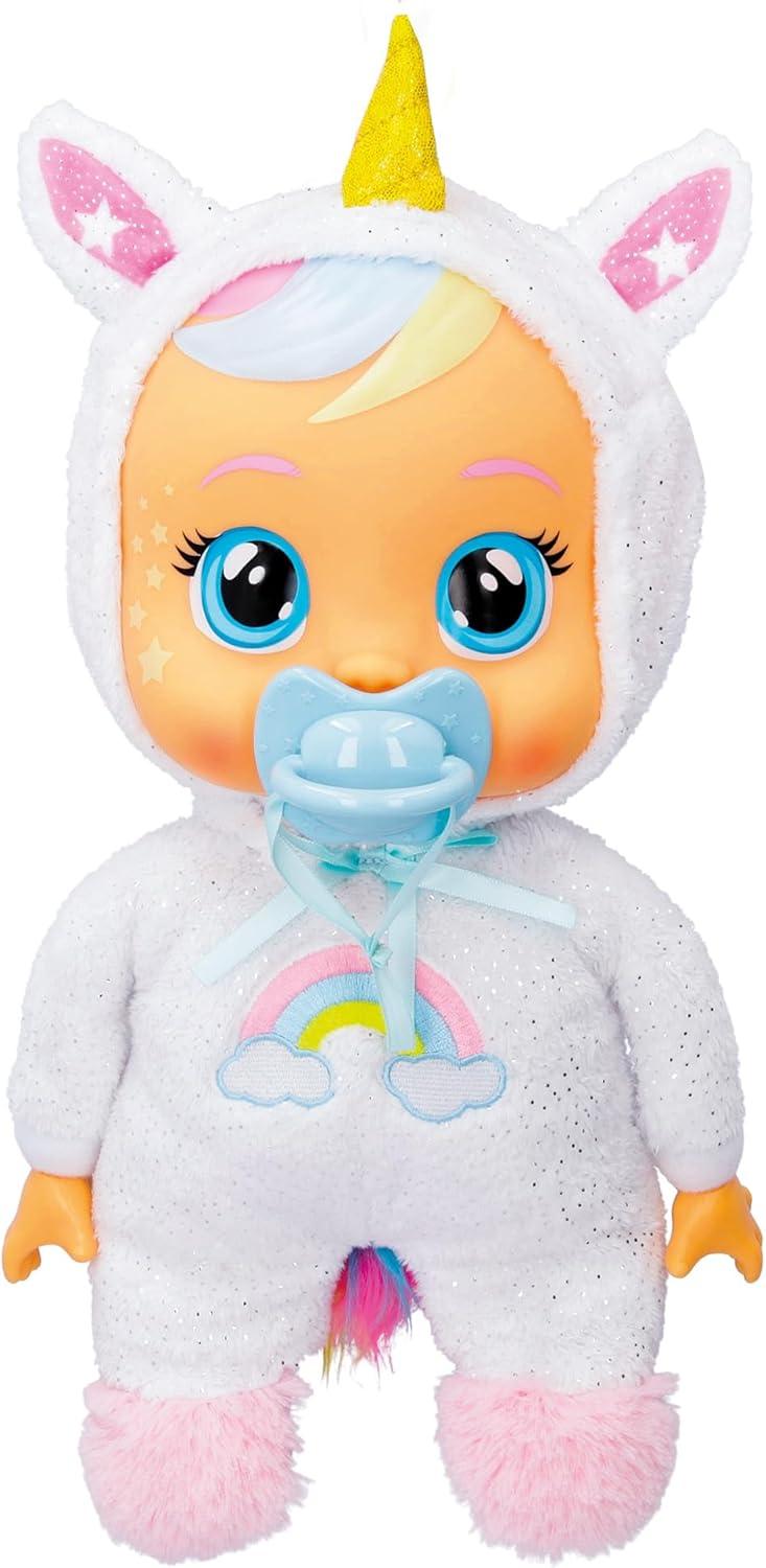 Cry Babies Goodnight Dreamy - Sleepy Time Baby Doll with LED Lights, for Girls and Boys Ages 18M and Up, Multicolor