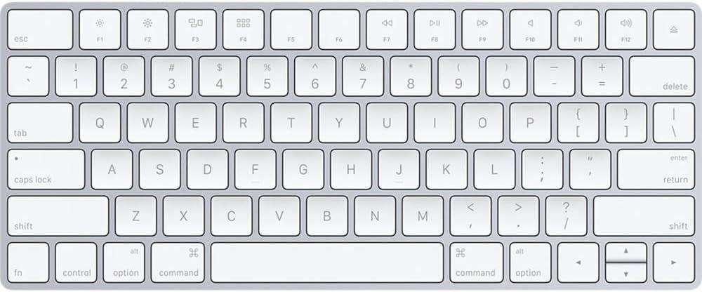 Apple Magic Keyboard 2, (Wireless) Silver (QWERTY English) (Renewed)