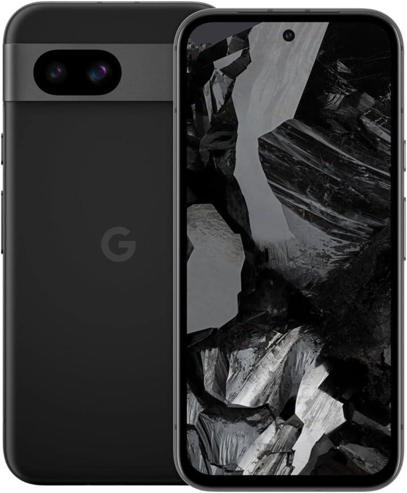 Google Pixel 8a 5G (128GB, 8GB) 6.1", Tensor G3 4nm, Android 14 (US Model Unlocked for Verizon, T-Mobile, AT&T, Global 4G LTE) (Obsidian) (Renewed)