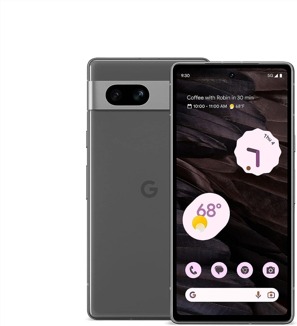 Google Pixel 7a 5G, US Version, 128GB, Charcoal - T-Mobile (Renewed)