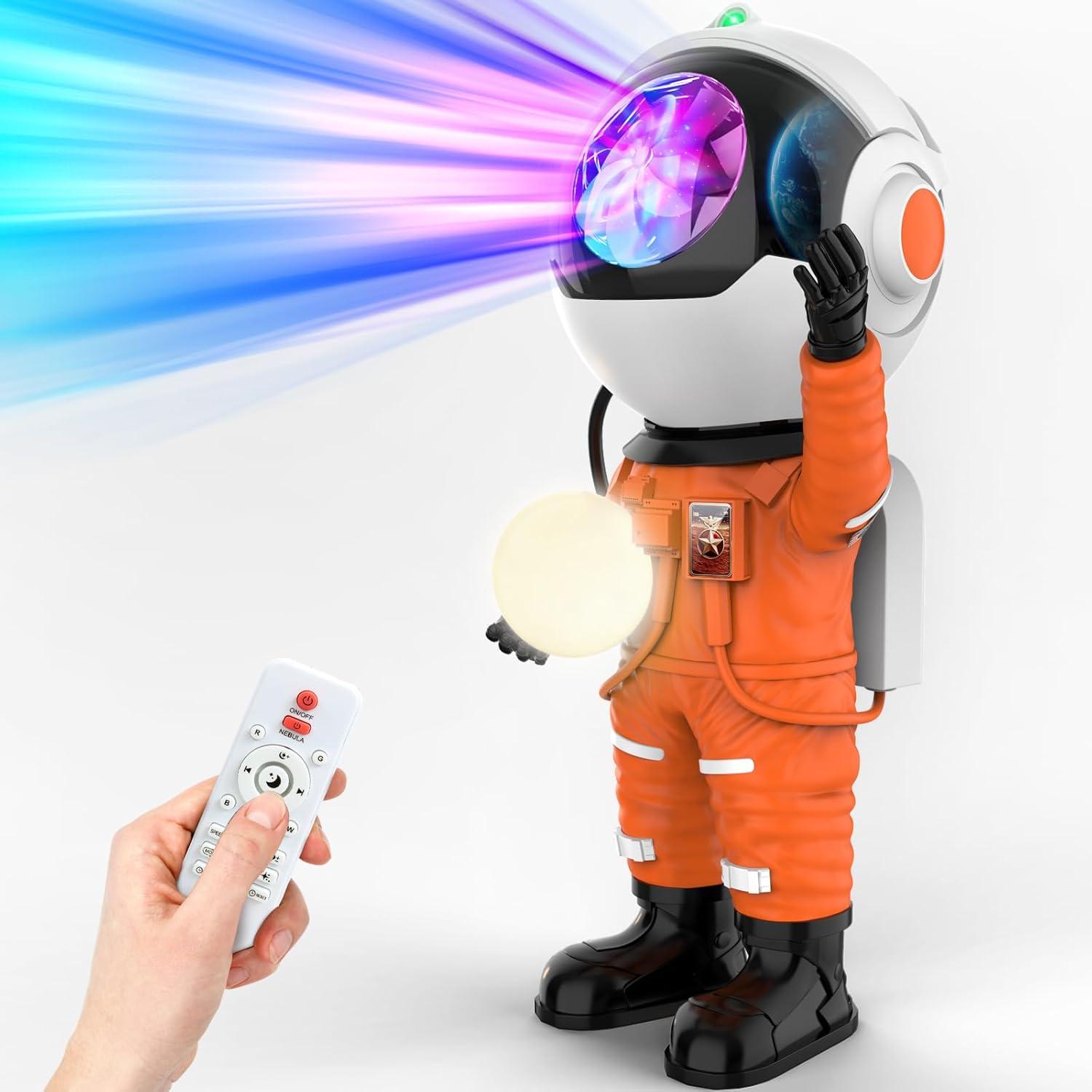 Rossetta Astronaut Galaxy Projector, Star Projector for Bedroom, LED Night Light for Kids Room with Timer and Remote, Room Decor Aesthetic, Home Decor, Gifts for Adults, Teens, Christmas, Birthday