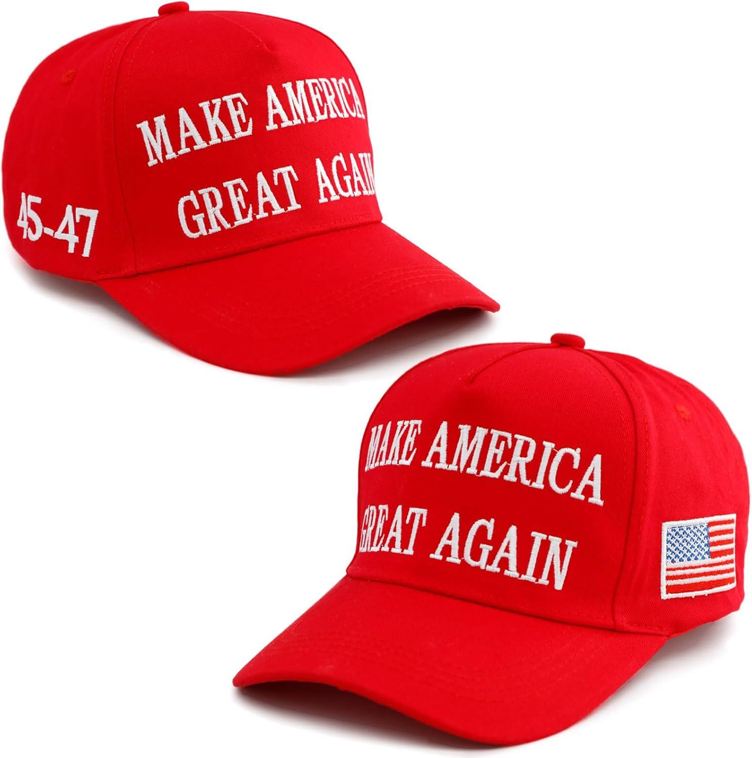 MAGA Hat,45-47 Trump 2024 Hat Make America Great Again Slogan Baseball Cap