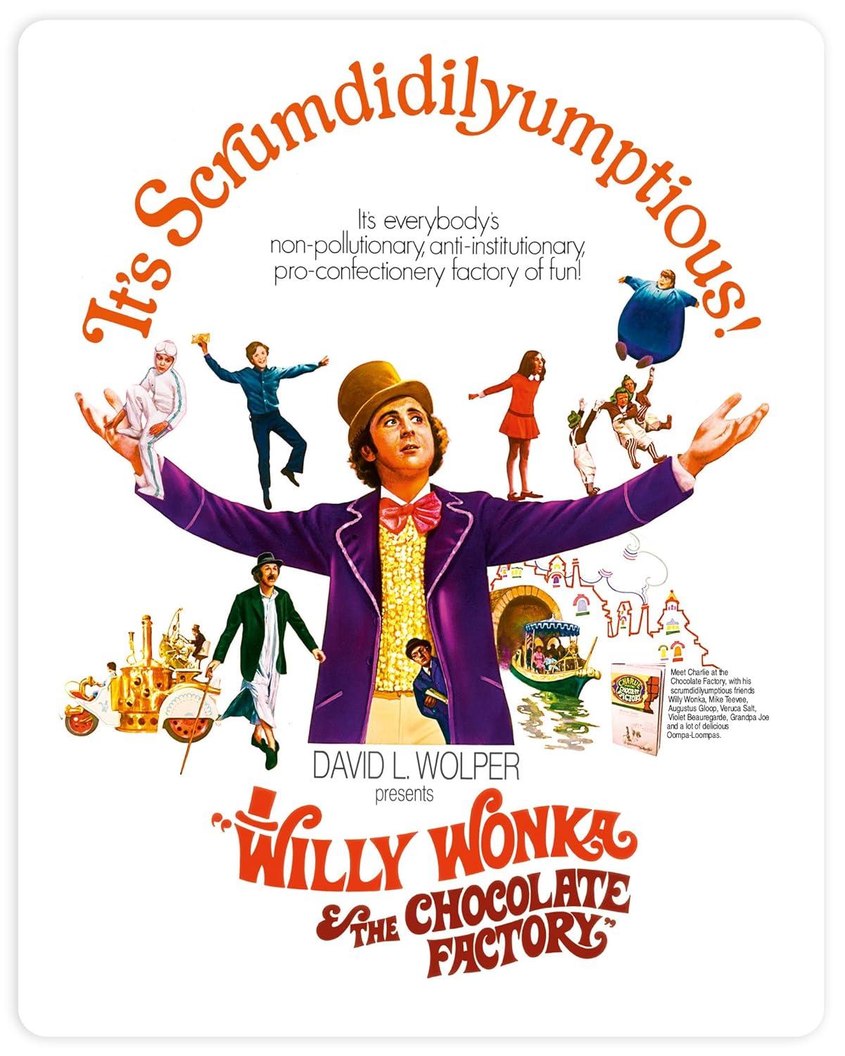 Willy Wonka & The Chocolate Factory - All-Region UHD Steelbook [Blu-ray]