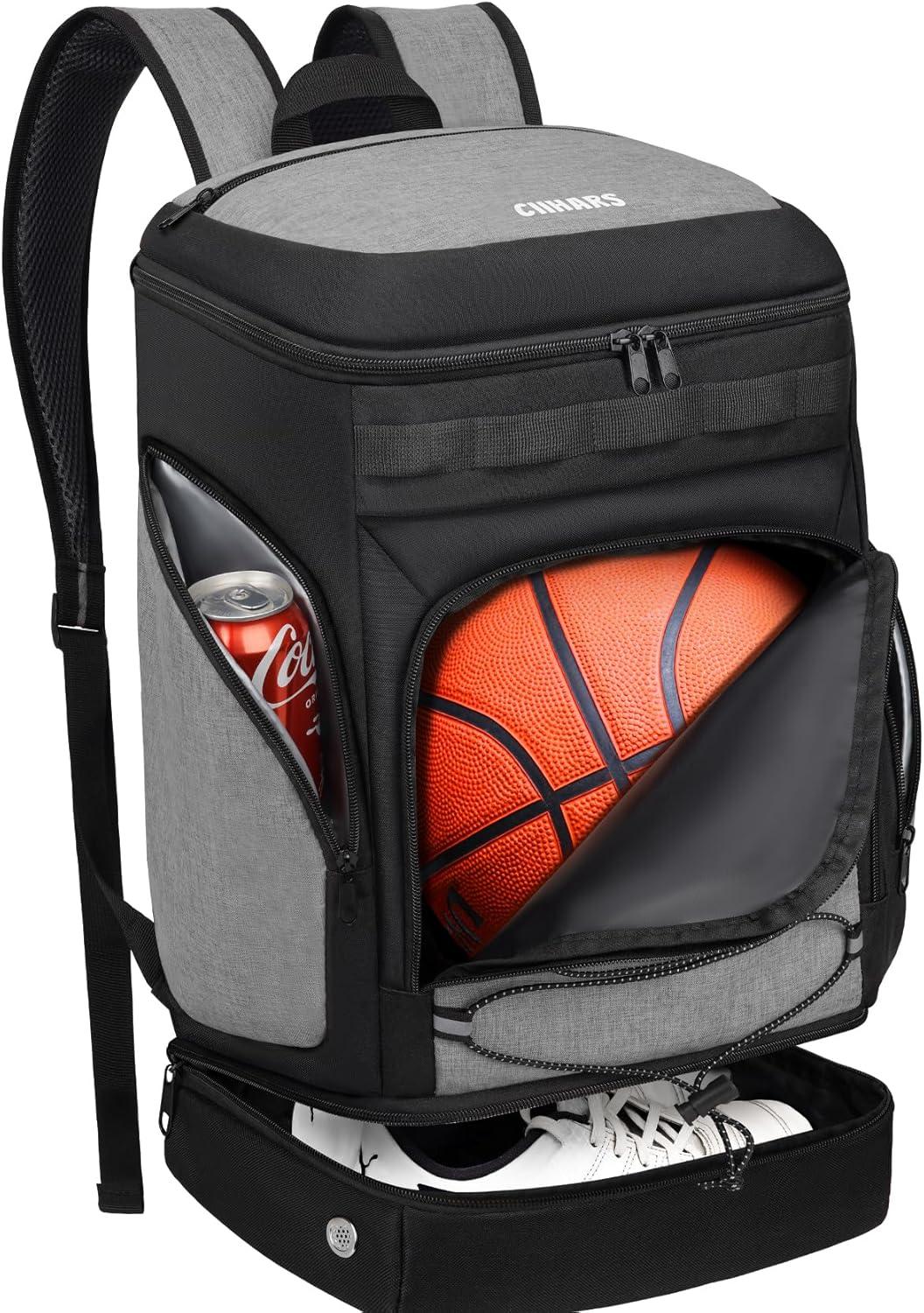 Basketball Backpack Basketball Bag Large Sports Bag with Separate Ball holder & Shoes compartment, Best for Basketball, Soccer,Volleyball,Gym